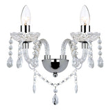 KAT0950 Double Wall Bracket Polished Chrome Acrylic Glass