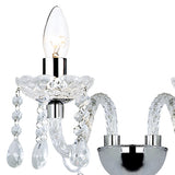 Double Wall Bracket Polished Chrome Acrylic Glass
