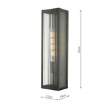Outdoor Wall Light Rubbed Bronze Ip44 Large