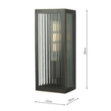 Outdoor Wall Light Rubbed Bronze Ip44 Small