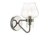KET0746 Wall Light Satin Chrome Glass