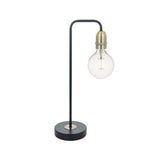 KIE4222 Table Lamp Black & Antique Brass