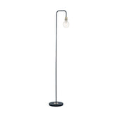KIE4922 Floor Lamp Black & Antique Brass