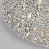 6Lt Flush Polished Chrome & Crystal