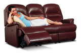 Small Rechargeable Powered Reclining 3-seater