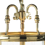 3 Light Lantern Dual Mount Polished Brass