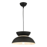 LAR0122 Pendant Matt Black White