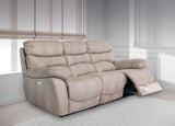 Electric Recliner 3 Seater - Natural