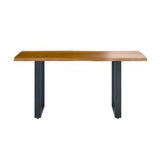 1.6 Dining Table with U Shaped Legs - Russet