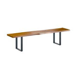 2.0 Dining Bench with U Shaped Legs - Russet
