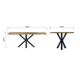 2.0 Dining Table with Spider Legs - Natural