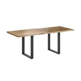 2.0 Dining Table with U Shaped Legs - Natural