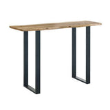 Console Table with U Shaped Leg - Natural