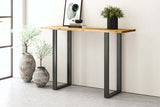 Console Table with U Shaped Leg - Natural