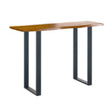 Console Table with U Shaped Leg - Russet
