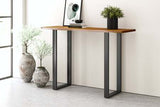 Console Table with U Shaped Leg - Russet