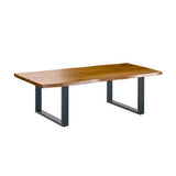Coffee Table with U Shaped Leg - Russet