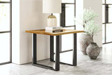 Lamp Table With U Shaped Leg - Natural