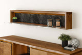 Wall Shelf with LED Light - Russet