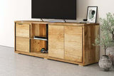 TV Cabinet with LED Light - Natural