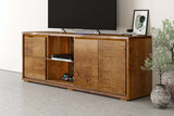TV Cabinet with LED Light - Russet