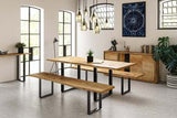 2.0 Dining Table with U Shaped Legs - Natural