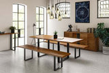 2.0 Dining Table with U Shaped Legs - Russet