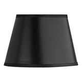 LEX2622 Black Faux Silk Oval Shade 20Cm