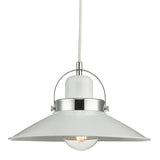Pendant White And Polished Chrome