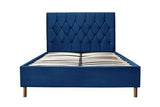 King Ottoman Bed Blue