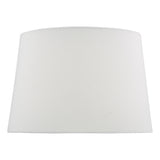 LUE122 White Linen Tapered Drum Shade 30Cm