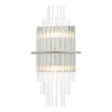 LUK0950 2 Light Wall Light Polished Chrome Glass