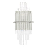2 Light Wall Light Polished Chrome Glass