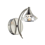 LUT0746 Wall Light Satin Chrome Crystal