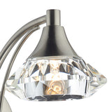 Wall Light Satin Chrome Crystal