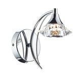 LUT0750 Wall Light Polished Chrome Crystal