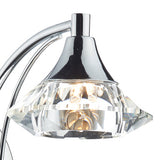 Wall Light Polished Chrome Crystal