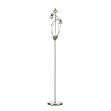 LUT4946 3 Light Floor Lamp Satin Chrome Crystal