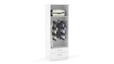LYN2DCWHT 2 Door Combi Wardrobe White
