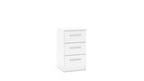3 Drawer Bedside White