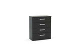 4 Drawer Chest Black