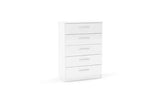 5 Drawer Chest White