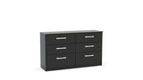 6 Drawer Chest Black