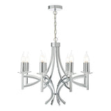 LYO0850 8Lt Pendant Polished Chrome & Crystal