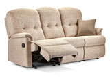 Small Rechargeable Powered Reclining 3-seater