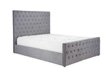 King Ottoman Bed Grey