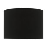 MAX1022 Black Cotton Drum Shade 24Cm