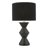 MAX4222 Table Lamp Black Ceramic With Shade
