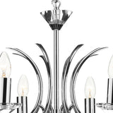 8 Light Dual Mount Pendant K9 Crystal Polished Chrome