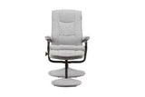 Swivel Chair & Footstool Grey